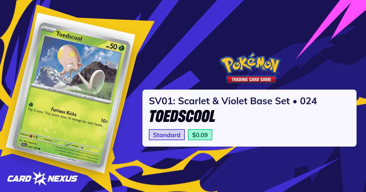 Toedscool #024 — SV01: Scarlet & Violet Base Set (SV01-SCARLET-AND ...
