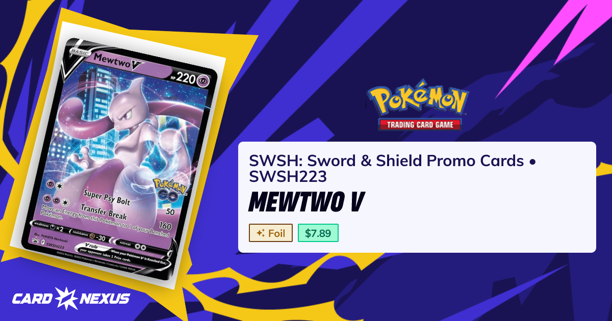 Mewtwo V #SWSH223 — SWSH: Sword & Shield Promo Cards (SWSH-SWORD-AND ...