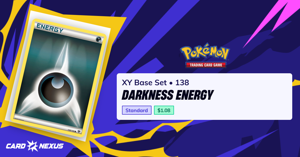 Darkness Energy #138 — XY Base Set (XY-BASE-SET) — Pokemon — Buy ...