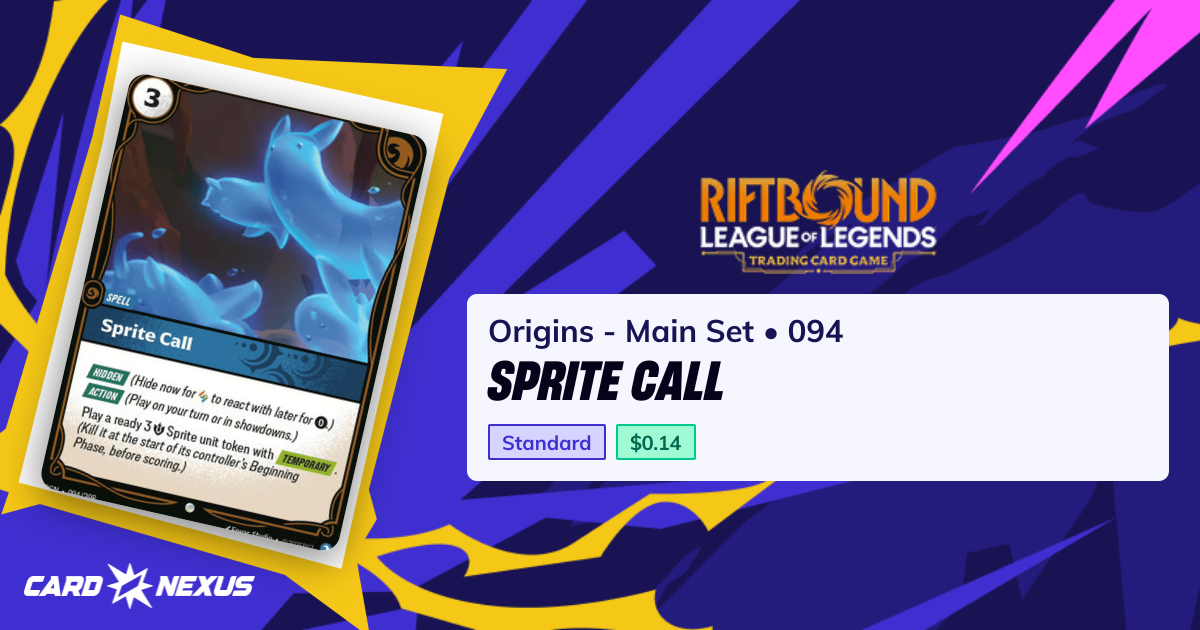 Sprite Call #094 — Origins - Main Set (OGN) — Riftbound: League of ...