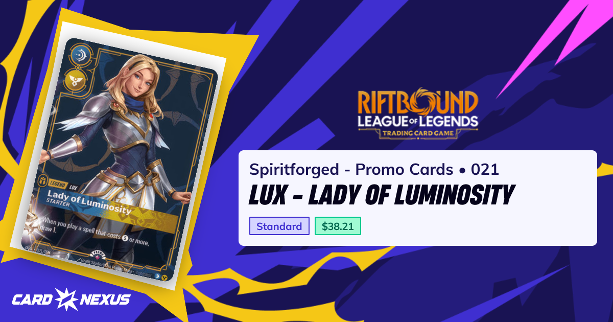 Lux - Lady of Luminosity #021 — Spiritforged - Promo Cards (SFDX ...