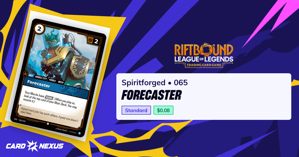 Forecaster #065 — Spiritforged (SFD) — Riftbound: League of Legends TCG ...