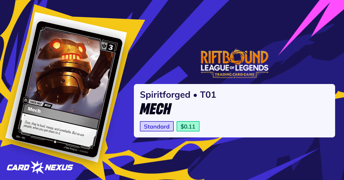 Mech #T01 — Spiritforged (SFD) — Riftbound: League of Legends TCG — Buy ...