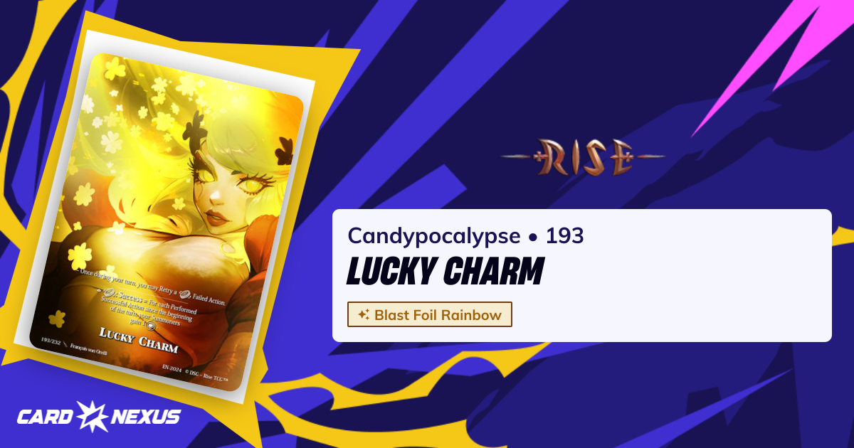 Lucky Charm #193 — Candypocalypse (CANDY) — Rise TCG — Buy & Prices ...