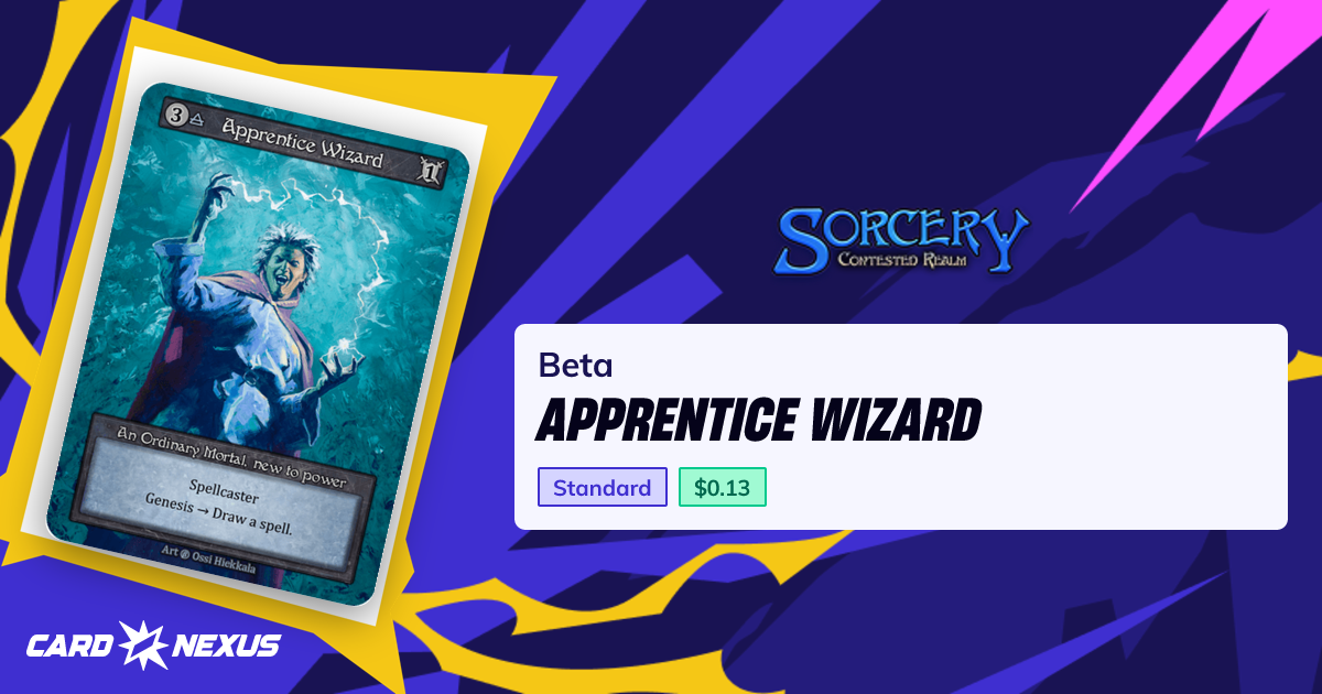 Apprentice Wizard — Beta (BETA) — Sorcery: Contested Realm — Buy ...
