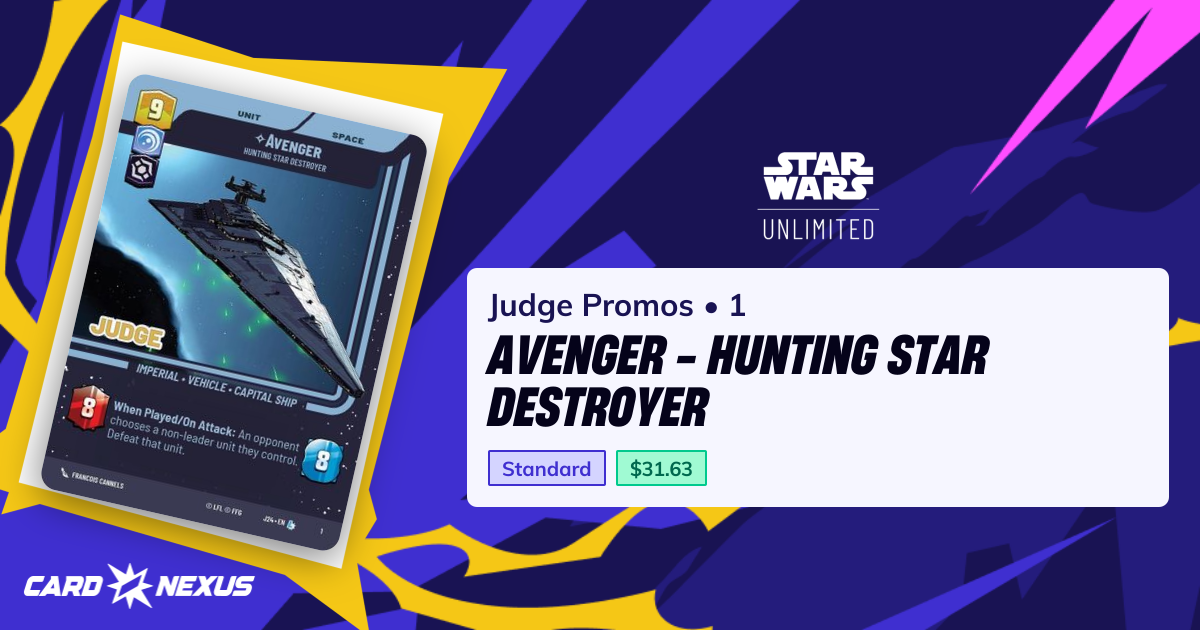 Avenger - Hunting Star Destroyer #1 — Judge Promos (JUDGE-PROMOS ...