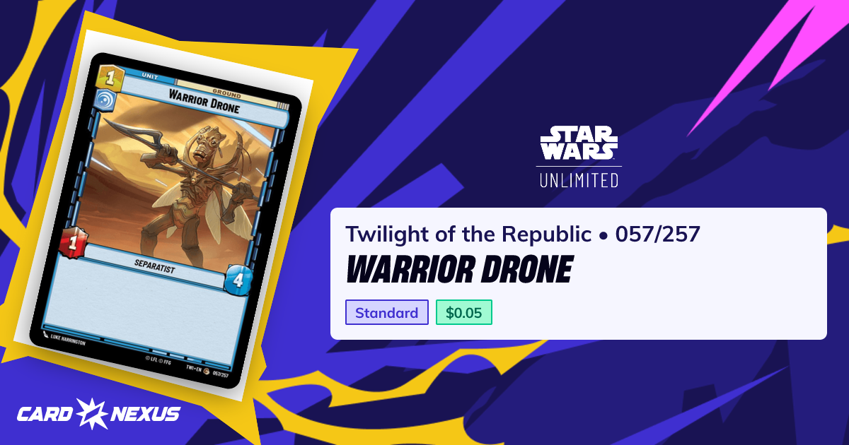 Warrior Drone #057/257 — Twilight of the Republic (TWI) — Star Wars ...