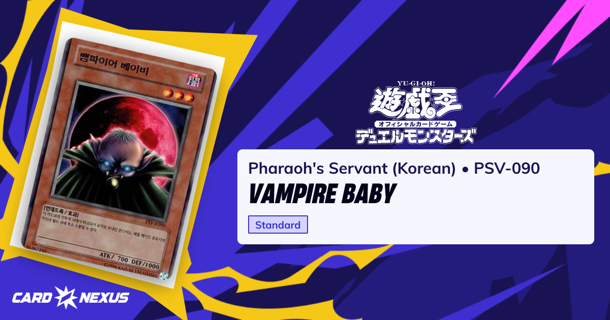 Vampire Baby #PSV-090 — Pharaoh's Servant (Korean) (PSV-KR)
