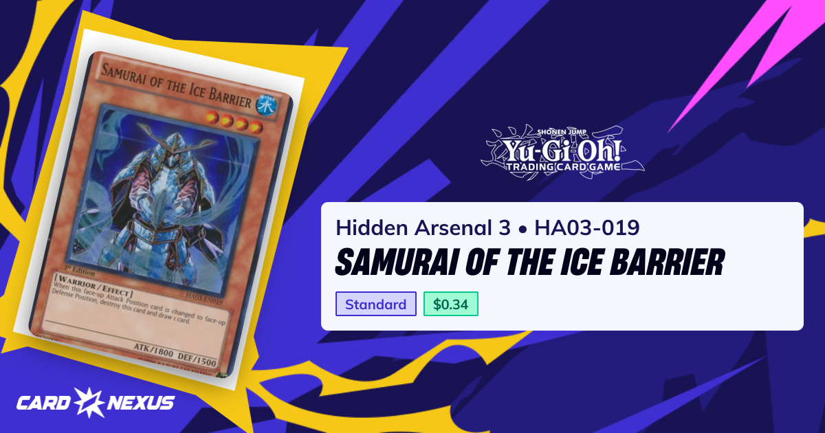 Samurai of the Ice Barrier #HA03-019 — Hidden Arsenal 3