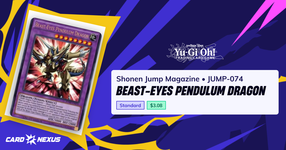 Beast-Eyes Pendulum Dragon #JUMP-074 — Shonen Jump Magazine