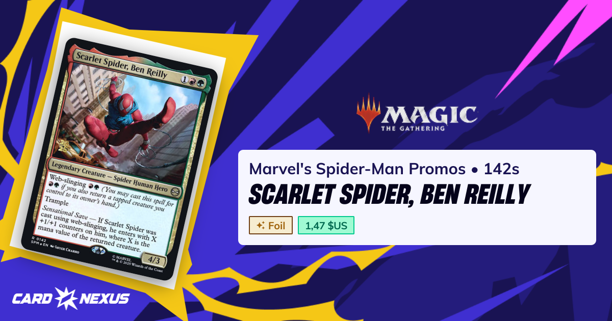 Scarlet Spider, Ben Reilly #142s — Marvel's Spider-Man Promos