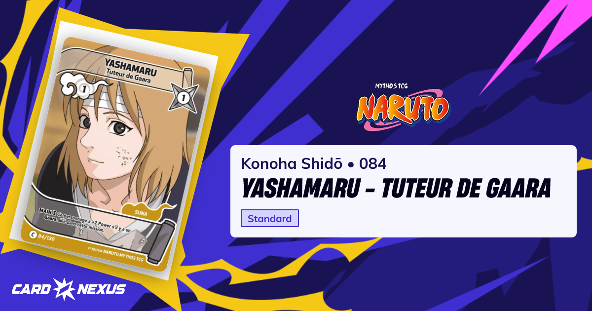 Yashamaru #084 — Konoha Shidō (KONOHA-SHIDO) — Naruto Mythos TCG ...