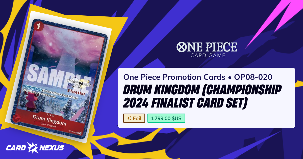 Drum Kingdom (OP08-020) #OP08-020 — One Piece Promotion Cards