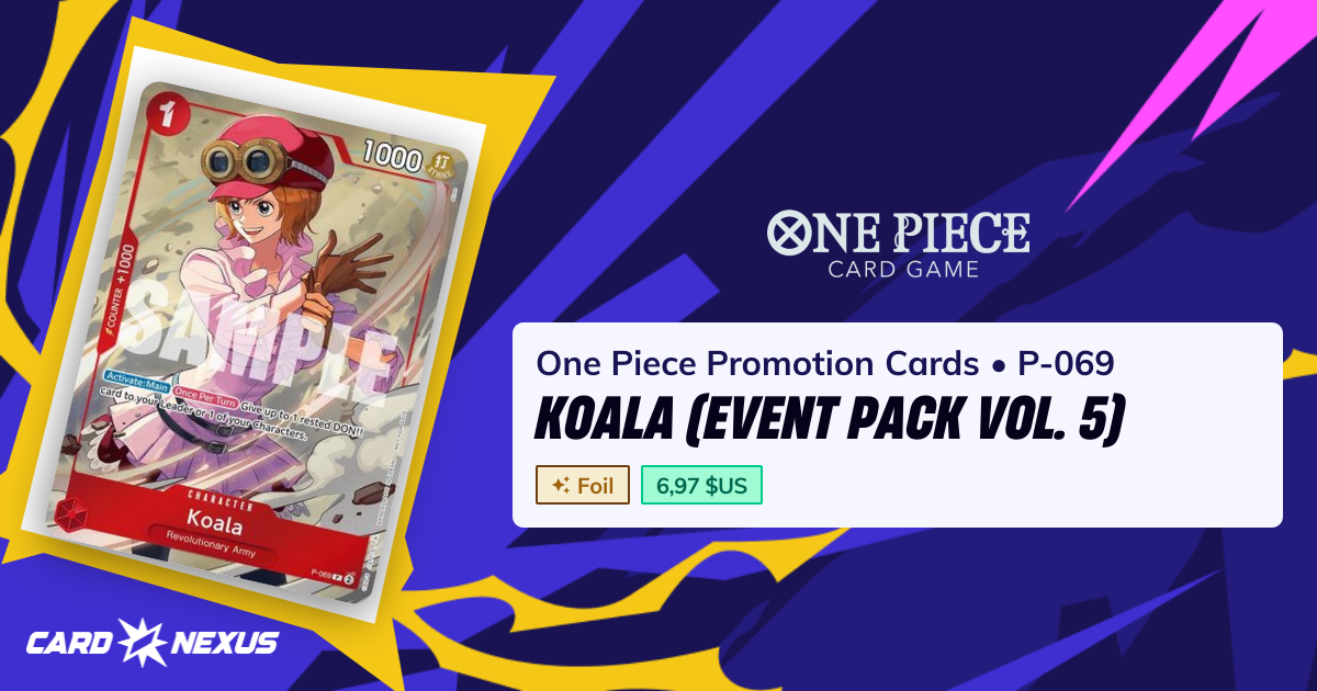 Koala (Event Pack Vol. 5) #P-069 — One Piece Promotion Cards