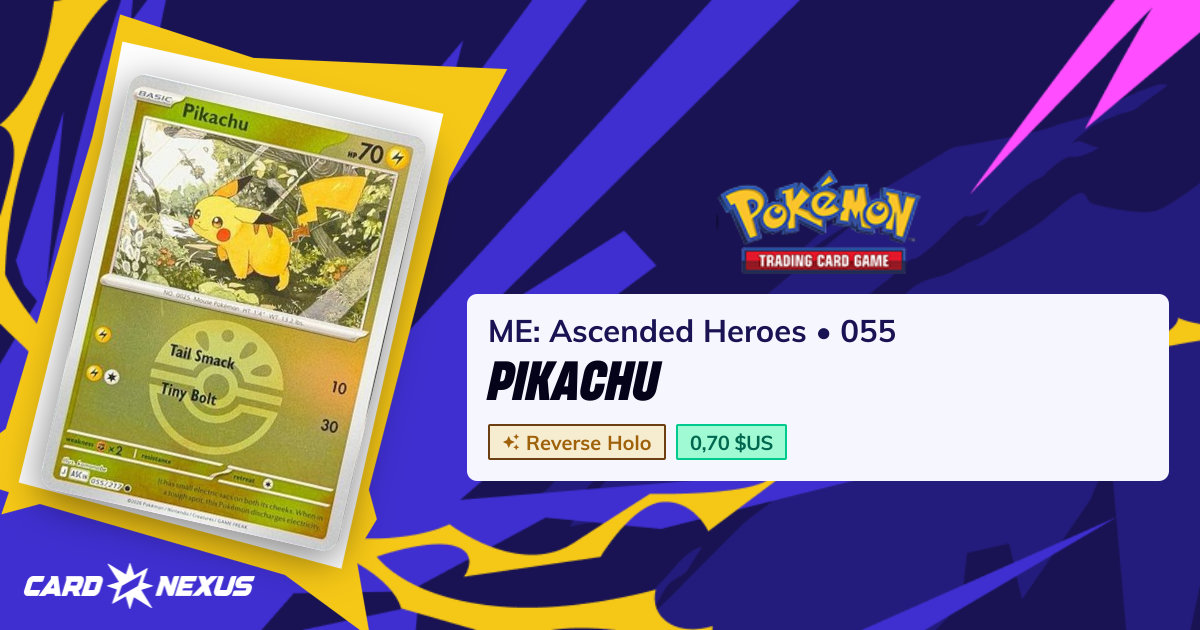 Pikachu #055 — ME: Ascended Heroes