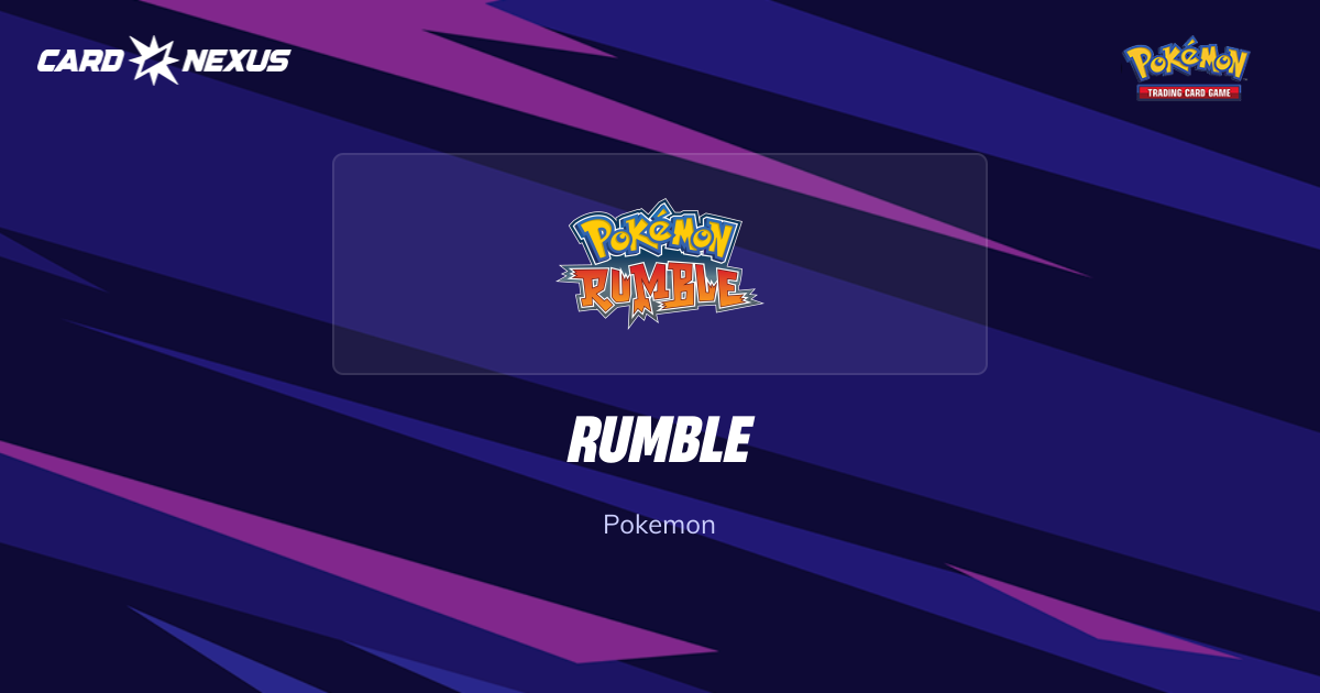 Cartes Pokemon Rumble