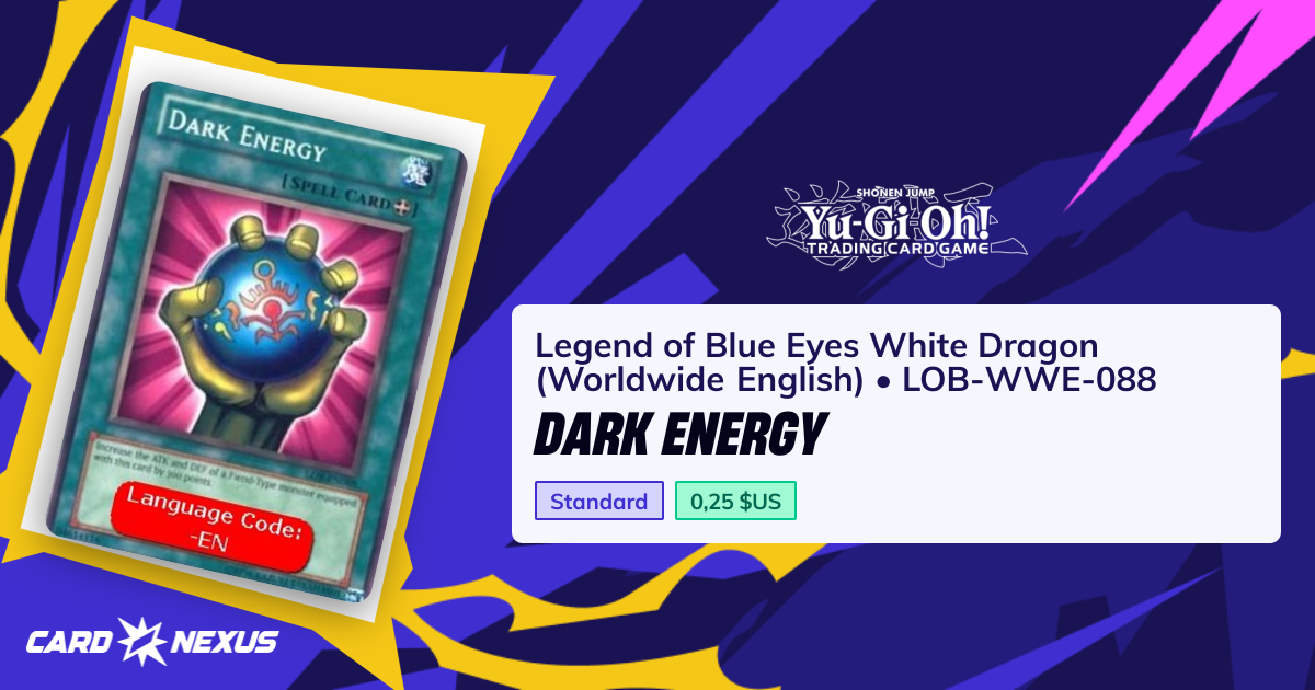 Énergie Sombre #LOB-WWE-088 — Legend of Blue Eyes White Dragon ...